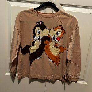 Zara/Disney Chip & Dale Long Sleeve Tee